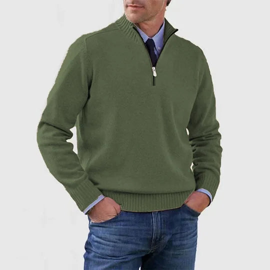 James™ | Elegant Men's Quarter-Zip Pullover