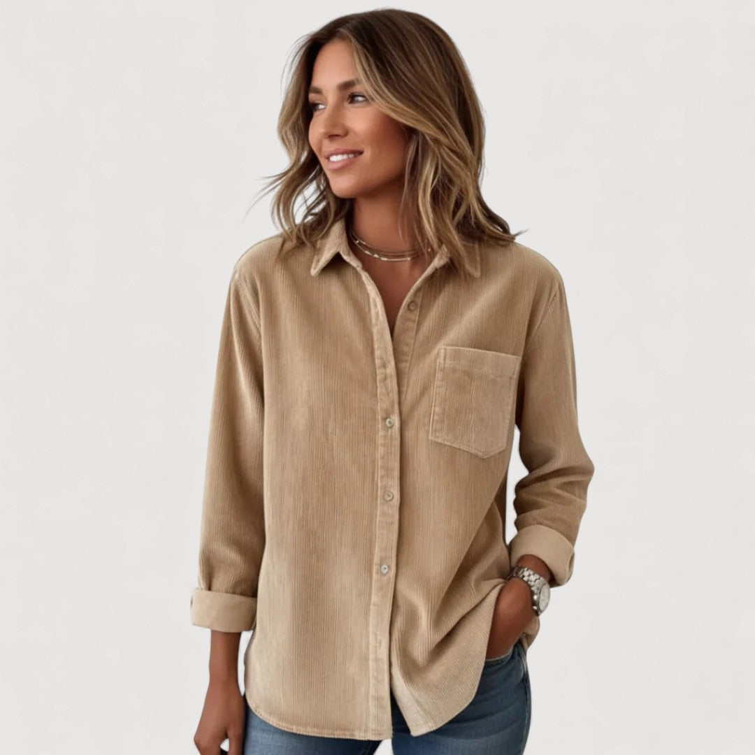 JADE – CORDUROY BUTTON SHIRT