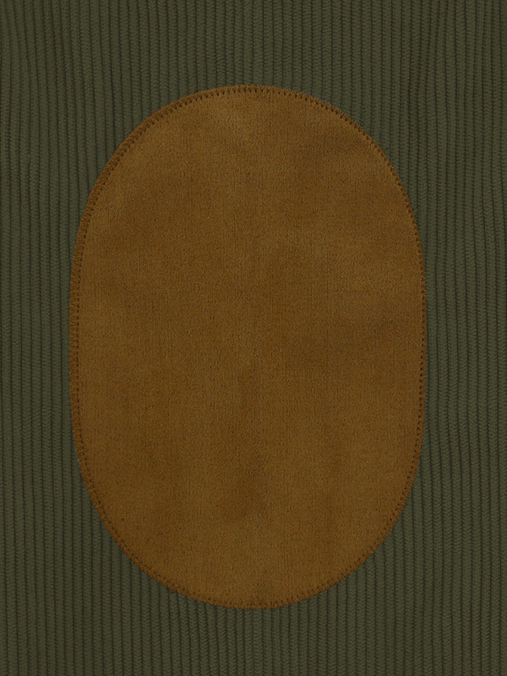 James™ | Cord Texture Button Mock Neck Pullover