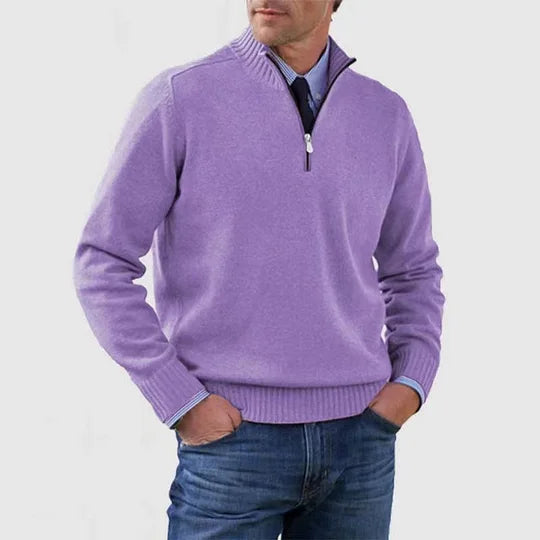 James™ | Elegant Men's Quarter-Zip Pullover