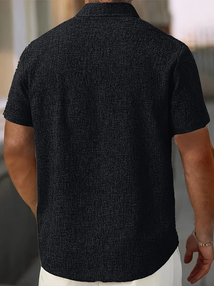 James™ | Lightweight Short-Sleeve Linen Blend Shirt