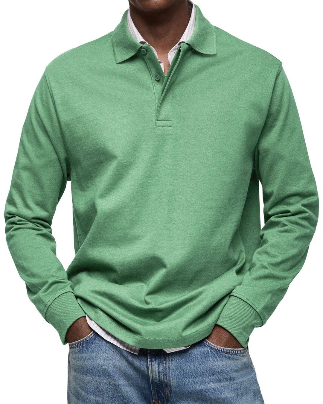 James™ | Long Sleeve Casual Polo Shirt