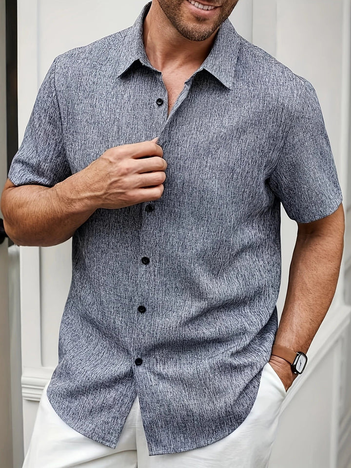 James™ | Lightweight Short-Sleeve Linen Blend Shirt
