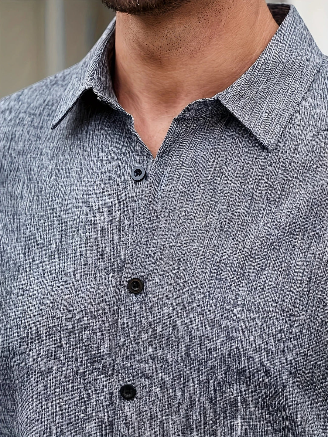 James™ | Lightweight Short-Sleeve Linen Blend Shirt