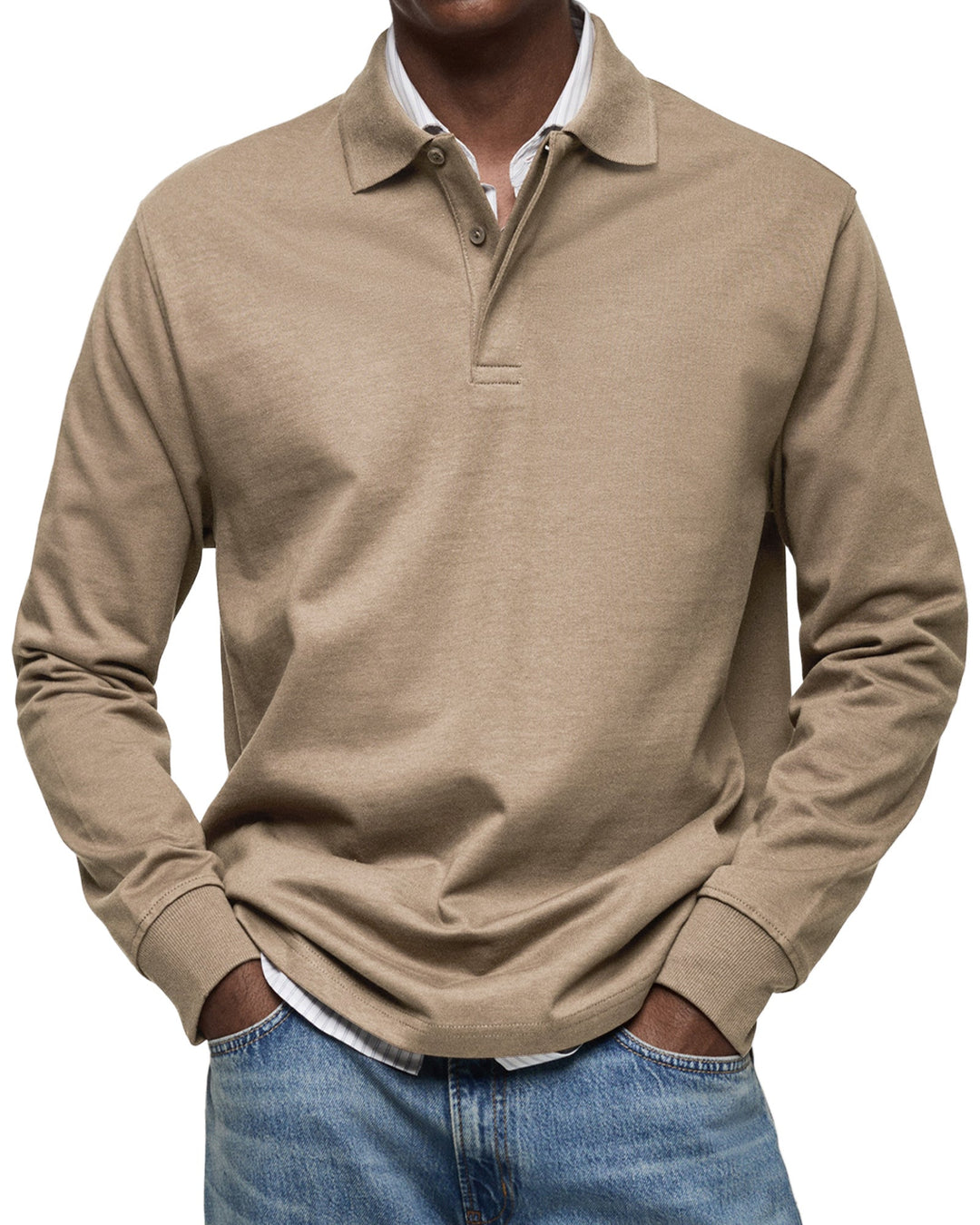 James™ | Long Sleeve Casual Polo Shirt
