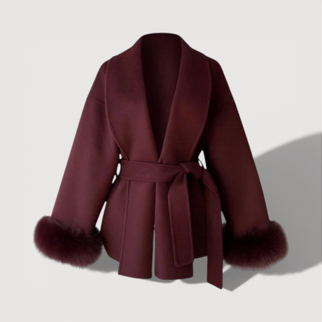 JULIA – BELTED WRAP COAT