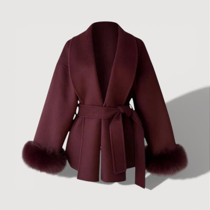 JULIA – BELTED WRAP COAT