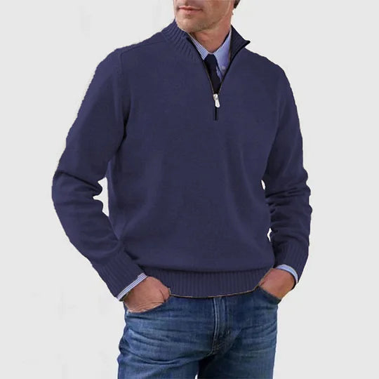 James™ | Elegant Men's Quarter-Zip Pullover