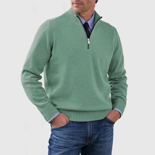 James™ | Elegant Men's Quarter-Zip Pullover