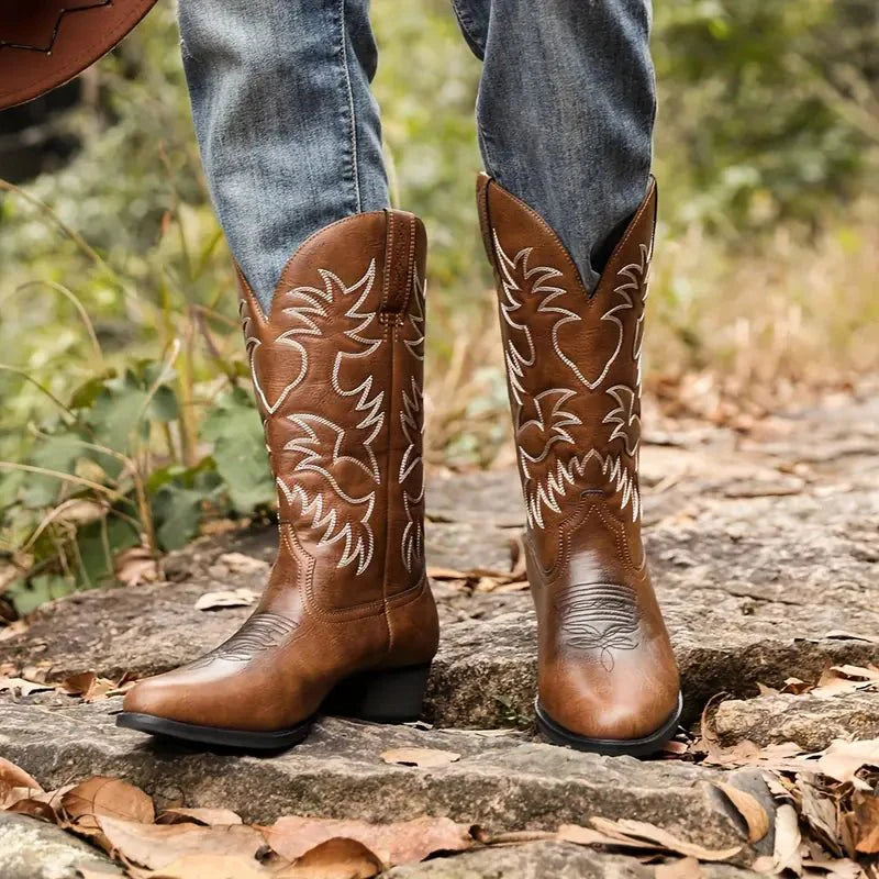 Austin | Western Leather Cowboy Boots for Men