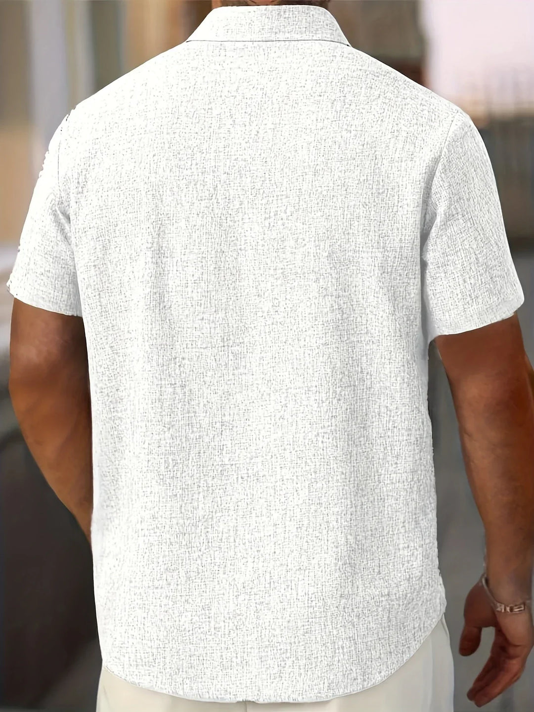 James™ | Lightweight Short-Sleeve Linen Blend Shirt