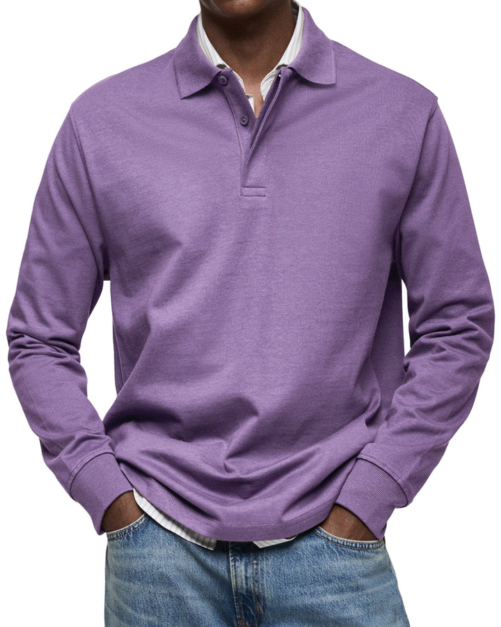 James™ | Long Sleeve Casual Polo Shirt