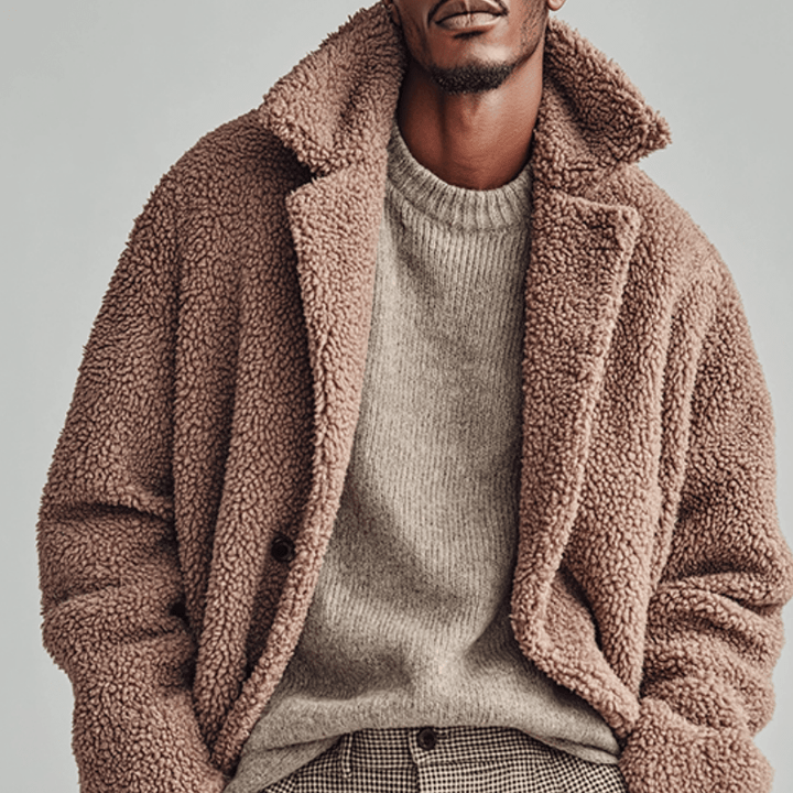 Logan | Polar Fleece Button Coat