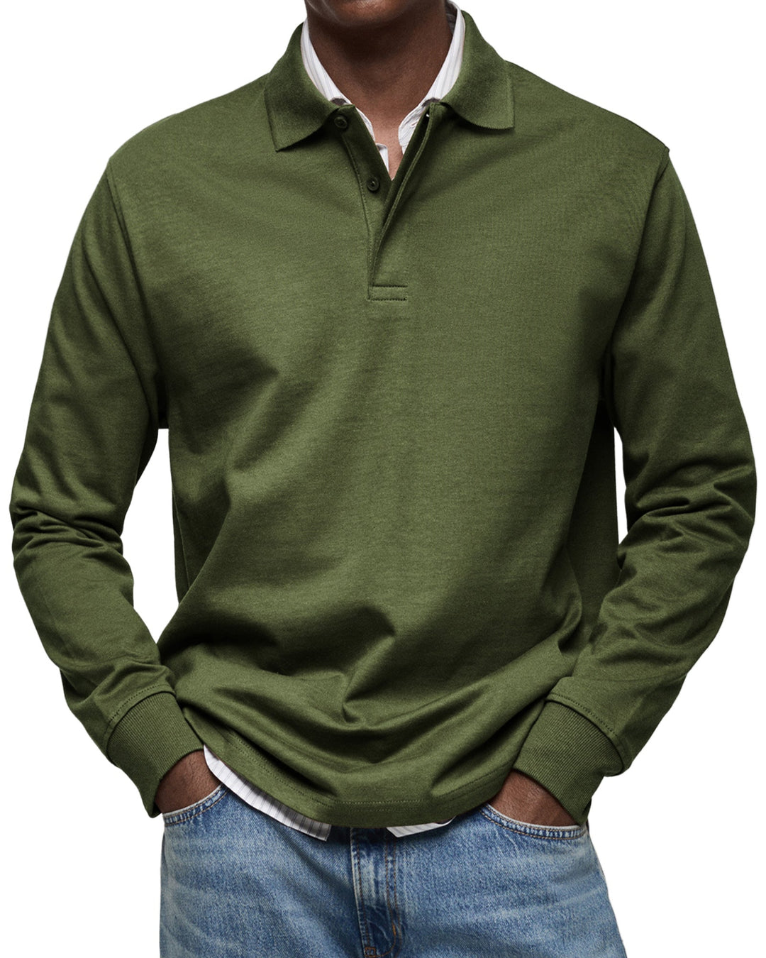 James™ | Long Sleeve Casual Polo Shirt