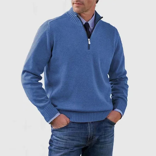James™ | Elegant Men's Quarter-Zip Pullover