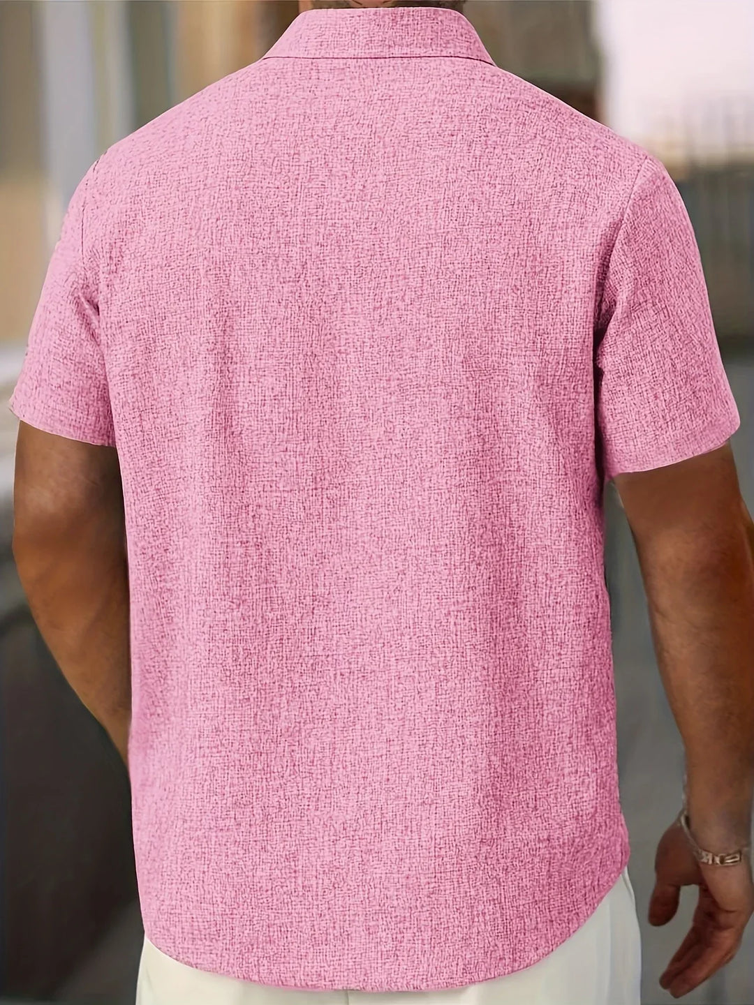 James™ | Lightweight Short-Sleeve Linen Blend Shirt