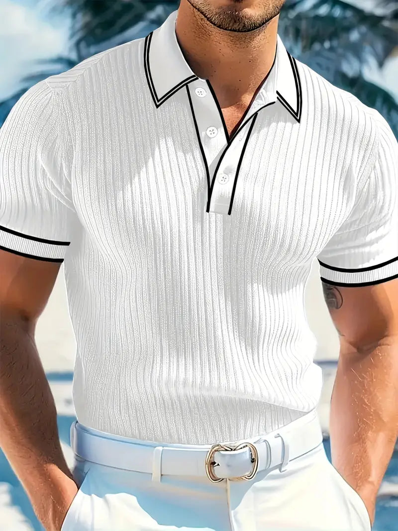 James™ | Elegant Short Sleeve Polo