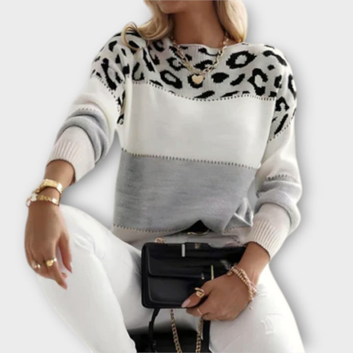 Jane™ | Casual Leopard Print Sweater