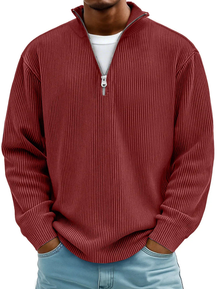 James™ | Classic Rib Quarter-Zip Pullover