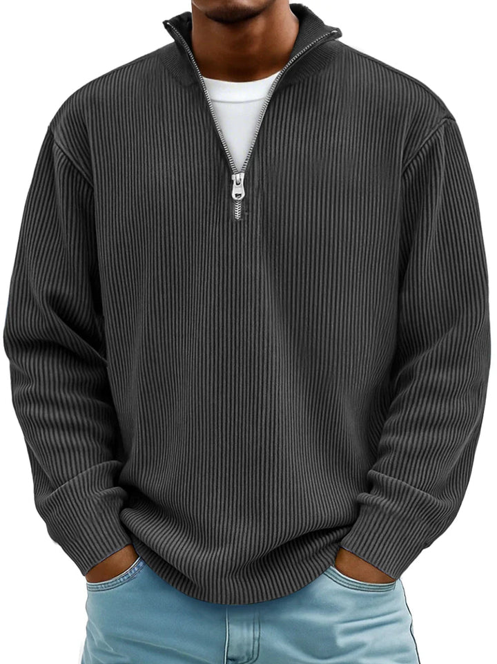 James™ | Classic Rib Quarter-Zip Pullover