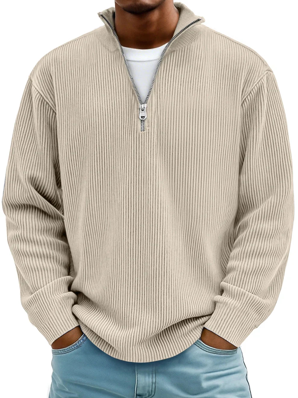 James™ | Classic Rib Quarter-Zip Pullover