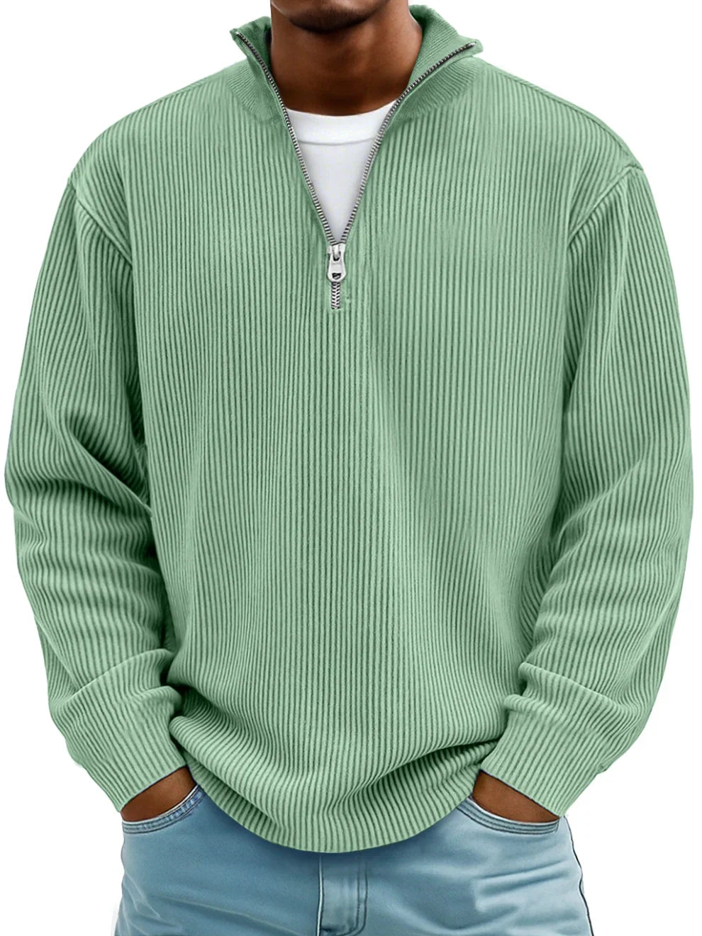 James™ | Classic Rib Quarter-Zip Pullover