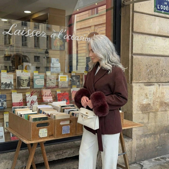 JULIA – BELTED WRAP COAT