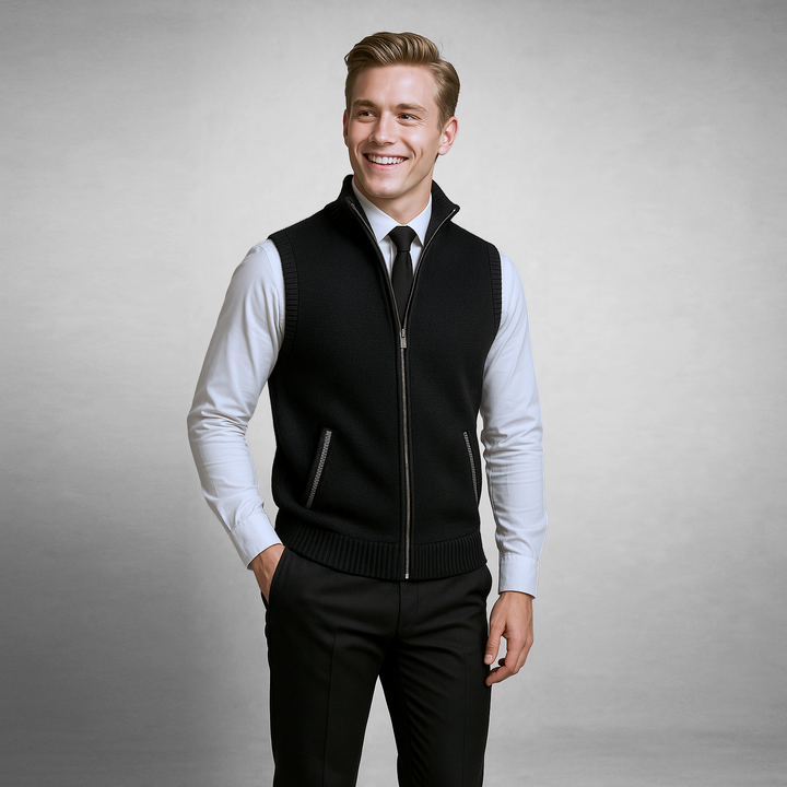 James™ | Full-Zip Sweater Vest