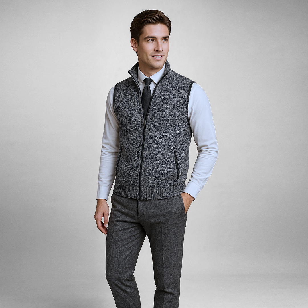 James™ | Full-Zip Sweater Vest