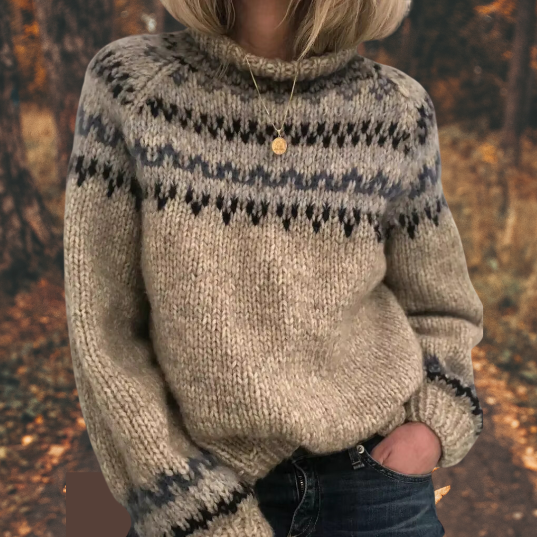 Liv | Pull en maille nordique