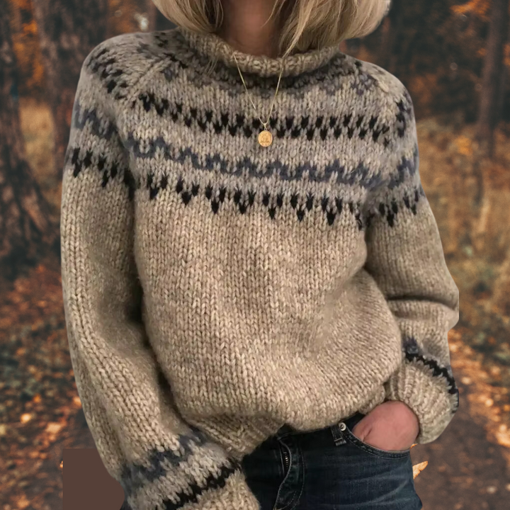 Liv | Pull en maille nordique