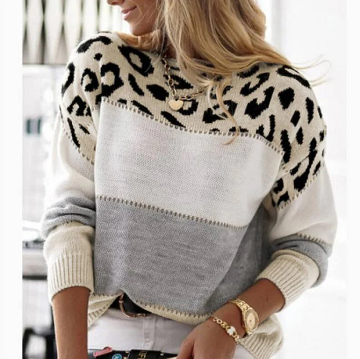 Jane™ | Casual Leopard Print Sweater