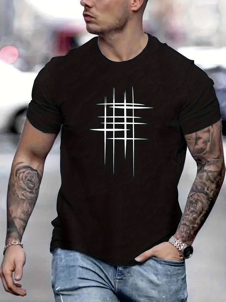 James™ | Elegant Round Neck T-shirt with Graphic Print