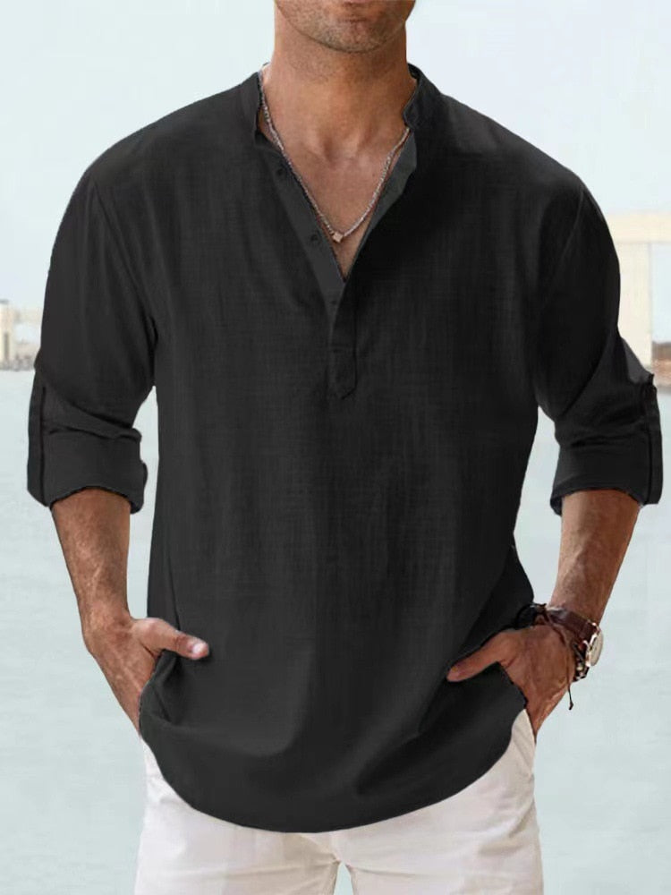 James™ | Soft and Breathable Linen Shirt