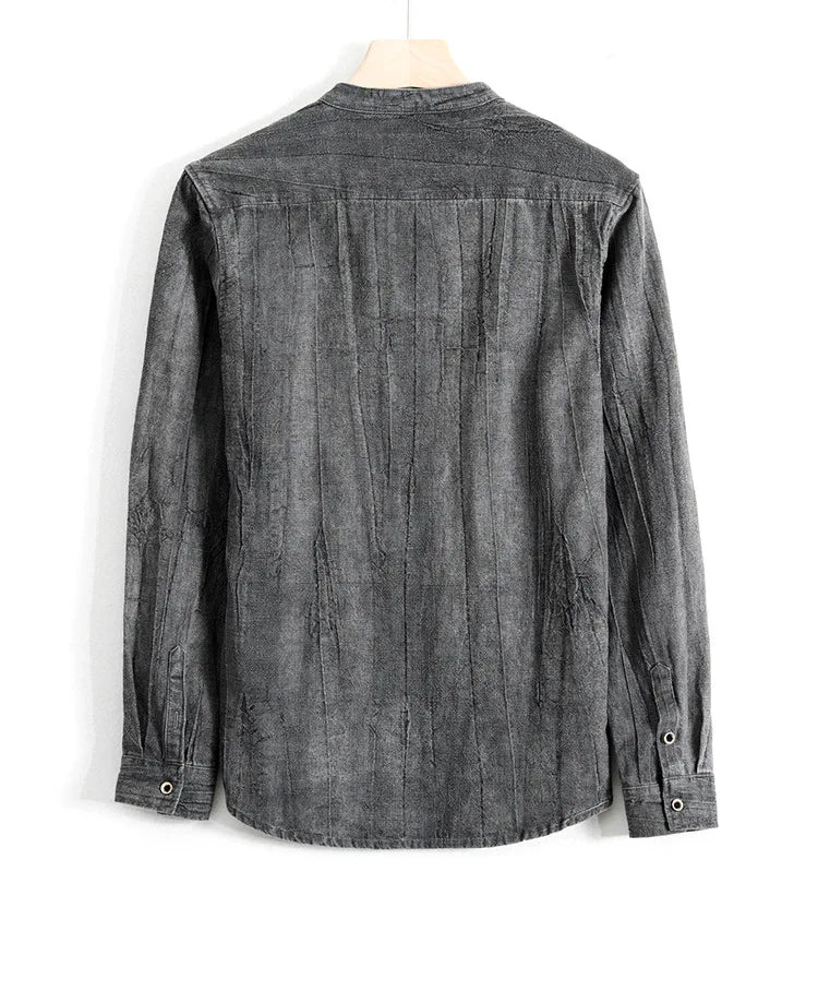 Chemise délavée à la pierre d'Adam