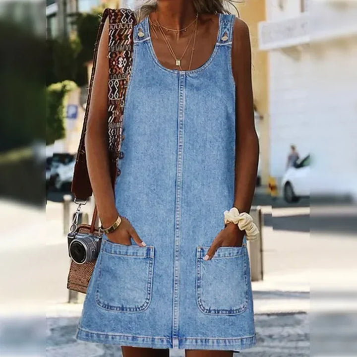 Emma™ | Practical and Lightweight Denim Summer Dress