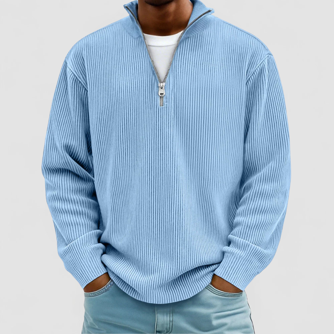 James™ | Classic Rib Quarter-Zip Pullover