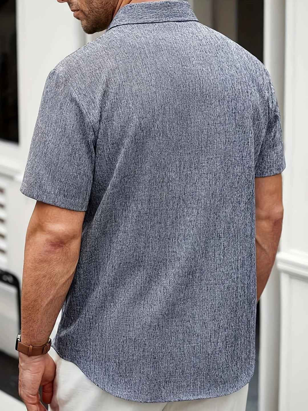 James™ | Lightweight Short-Sleeve Linen Blend Shirt