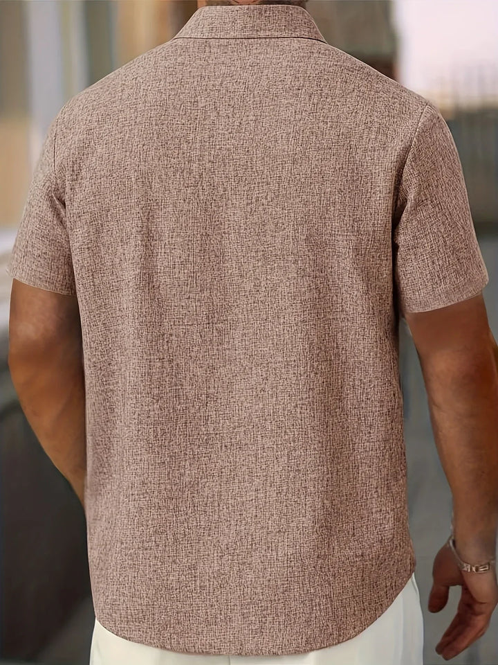 James™ | Lightweight Short-Sleeve Linen Blend Shirt