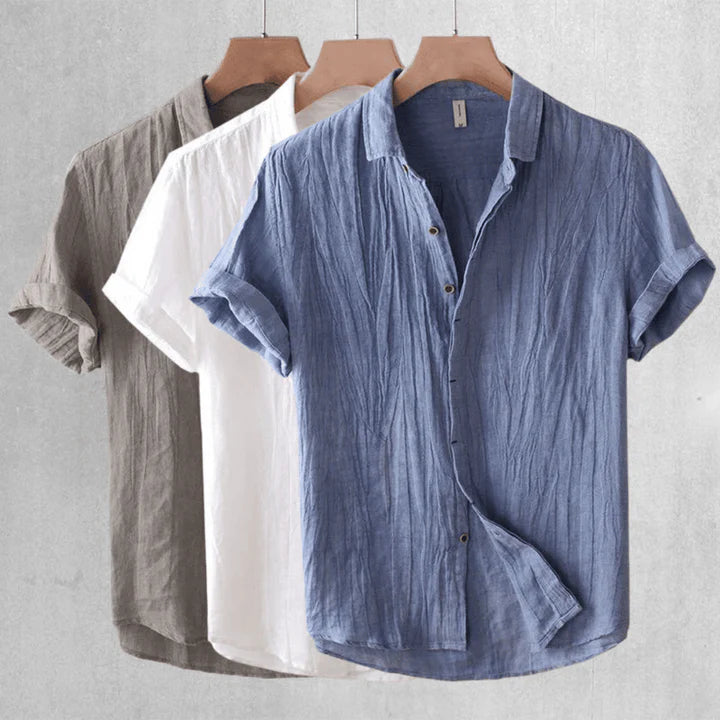 James™ | Elegant Short-Sleeve Shirt with Buttons